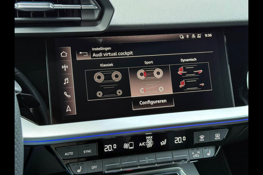 Audi A3 Sportback 35TFSI 150pk S-Tronic Competition S Edition S-Line Black Edtion! Pano|Kuipstoelen|Ambiance|Matrix|Virtual|Camera