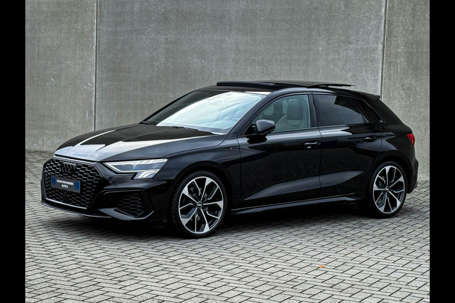 Audi A3 Sportback 35TFSI 150pk S-Tronic Competition S Edition S-Line Black Edtion! Pano|Kuipstoelen|Ambiance|Matrix|Virtual|Camera