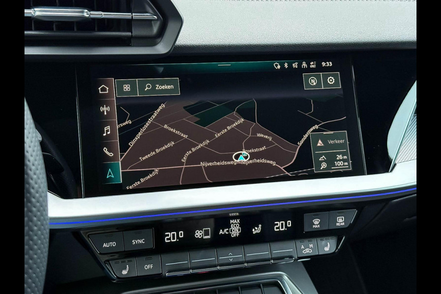 Audi A3 Sportback 35TFSI 150pk S-Tronic Competition S Edition S-Line Black Edtion! Pano|Kuipstoelen|Ambiance|Matrix|Virtual|Camera