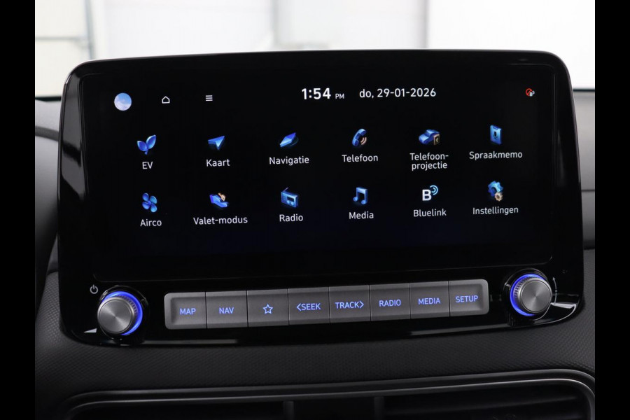 Hyundai Kona EV Comfort 64 kWh | 3-Fase | SOH 100% | Adaptive cruise | Krell Audio | Warmtepomp | Keyless | Parkeerhulp | Digital Cockpit | Climate control