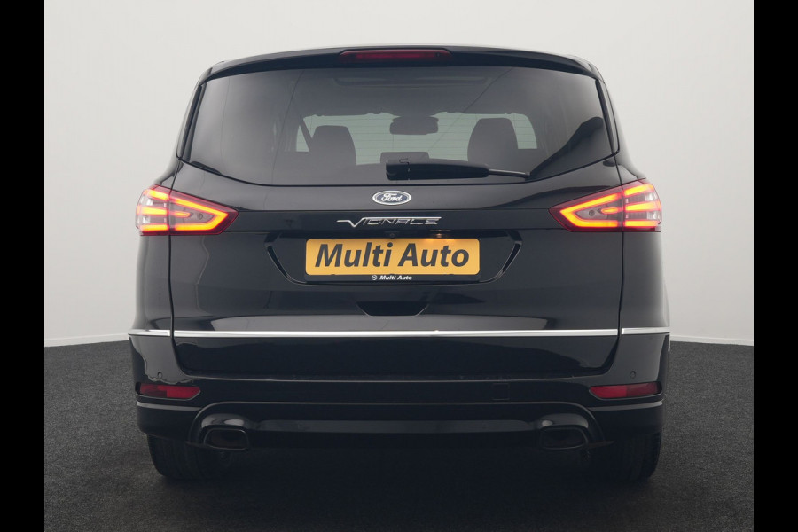 Ford S-Max 2.0 Vignale 7 Persoons 241pk Dealer O.H. | Panodak | Adaptive Cruise | 360 Camera | Lederen Comfortstoelen Memory & Verwarmd | Apple Carplay | Stuur Verwarmd | Keyless | Sfeerverlichting | Blis | Navigatie | DAB |
