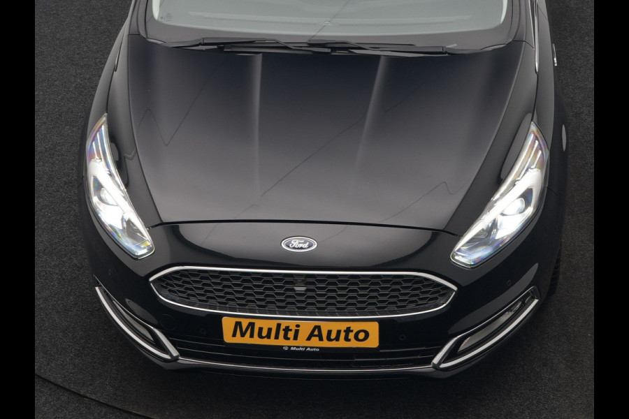 Ford S-Max 2.0 Vignale 7 Persoons 241pk Dealer O.H. | Panodak | Adaptive Cruise | 360 Camera | Lederen Comfortstoelen Memory & Verwarmd | Apple Carplay | Stuur Verwarmd | Keyless | Sfeerverlichting | Blis | Navigatie | DAB |