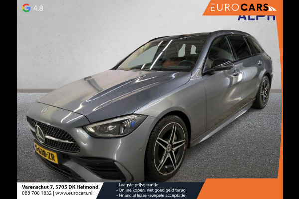 Mercedes-Benz C-Klasse Estate 180 AMG Line Full Options NL Auto (€ 69.167 New!) Panoramadak Burmester Audio Achterasbesturing Digital LED Koplamp Ambiente Premium Plus Pack Leder HUD Display Night Pack