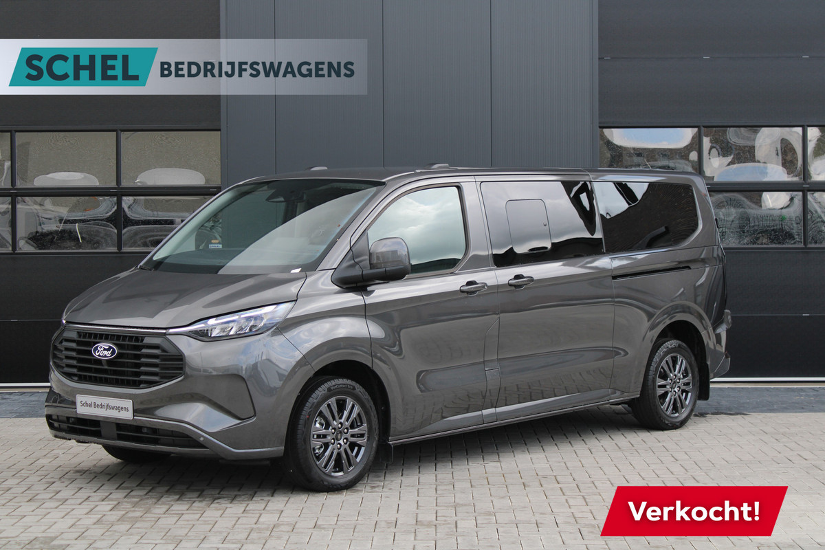 Ford Transit Custom 320 2.5 PHEV L2H1 Limited 232pk 8 Zits - 2x Schuif - Adaptive Cruise - Klimaat achterin - Keyless - Stoel/Stuurverwarming - Excl