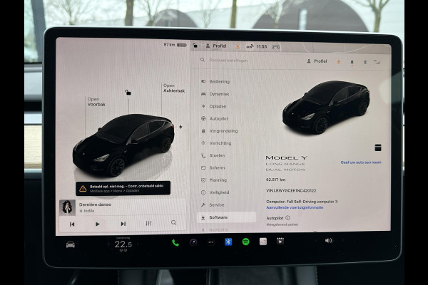Tesla Model Y Long Range AWD 75 kWh SOH 95% | AUTOPILOT|  VOLLEDIGE TESLA GARANTIE T/M 08/2026 OF 80.000KM| DE HOOGVOLTACCU EN AANDRIJFLIJN TOT 2030 of 192.000KM | 20 INCH!|