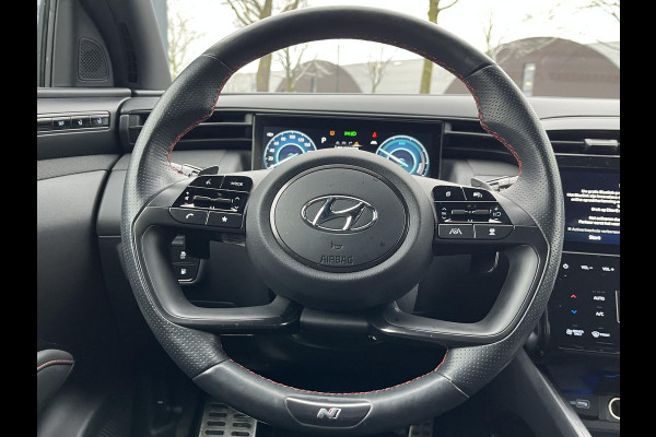 Hyundai Tucson 1.6 T-GDI PHEV N Line 4WD | SUPER COMPLEET| MEM. STOEL| ACHTERBANK VERWARMING| ELEK. ACHTERKLEP| 360 CAMERA| STOEL VENTILATIE| STUUR VERWARMING| DODE HOEK| ADAPTIVE CRUISE CONTROL| ETC...