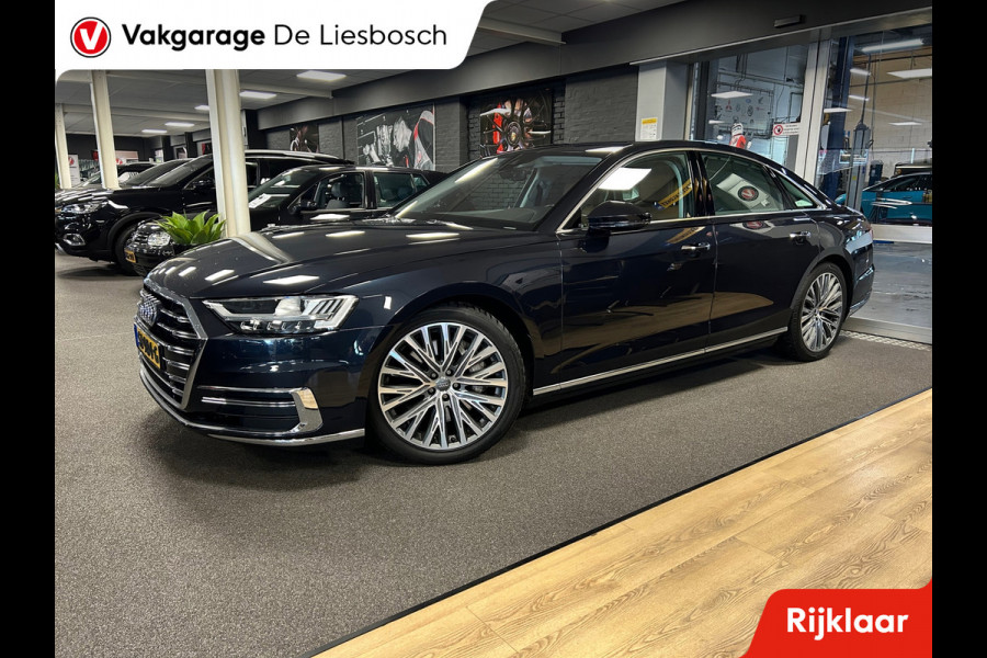 Audi A8 55 TFSI quattro / Leder / Navigatie / 20inch / B&O / stoel verwarming voor + achter.