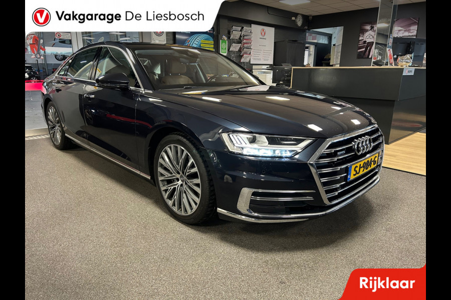 Audi A8 55 TFSI quattro / Leder / Navigatie / 20inch / B&O / stoel verwarming voor + achter.