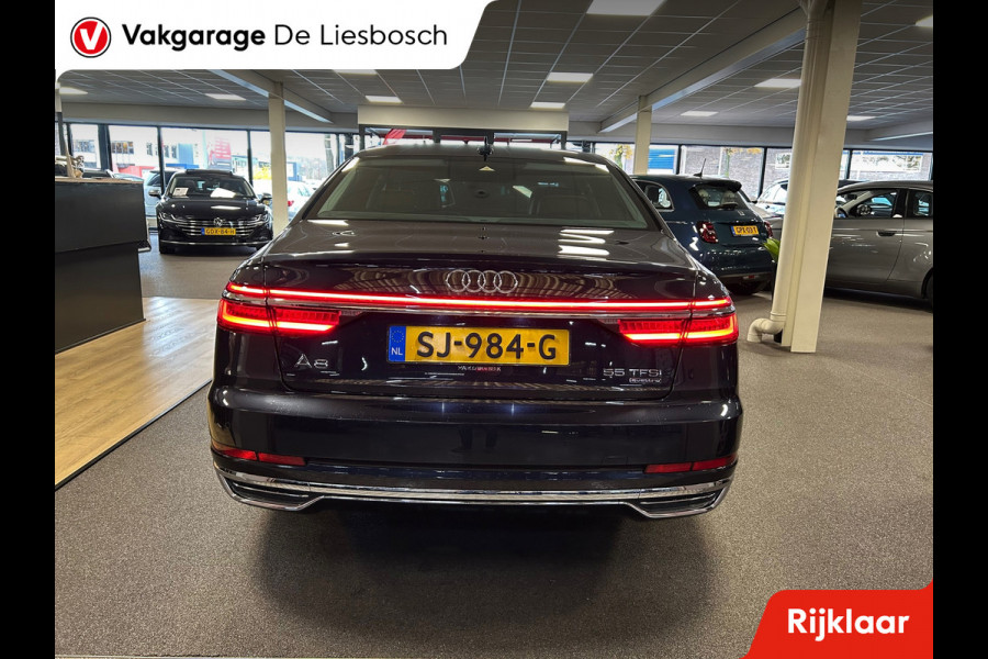 Audi A8 55 TFSI quattro / Leder / Navigatie / 20inch / B&O / stoel verwarming voor + achter.