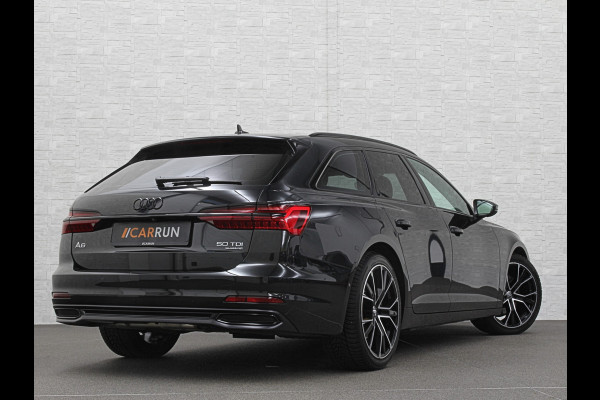 Audi A6 Avant 50 TDI Quattro | 360 Camera | ACC | Leder | Trekhaak | Stuurverwarming | LED | 20'' | Virtual-Cockpit | Carplay | Getint Glas | Sportstoelen | Stoelverwarming |