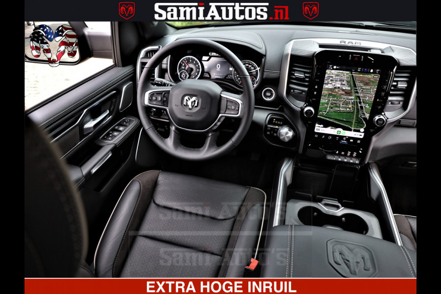 Dodge Ram 1500 LARAMIE SPORT | HEMI 5.7 V8 4x4 | LPG | Grootscherm 12" | LARAMIE PERFORMANCE | ZWART | CREWCAB 5'7 | GRIJSKENTEKEN | DUBBELE CABINE | 5 Persoons | VOORRAAD NR 2573 - 6545