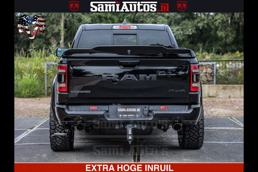 Dodge Ram 1500 LARAMIE SPORT | HEMI 5.7 V8 4x4 | LPG | Grootscherm 12" | LARAMIE PERFORMANCE | ZWART | CREWCAB 5'7 | GRIJSKENTEKEN | DUBBELE CABINE | 5 Persoons | VOORRAAD NR 2573 - 6545