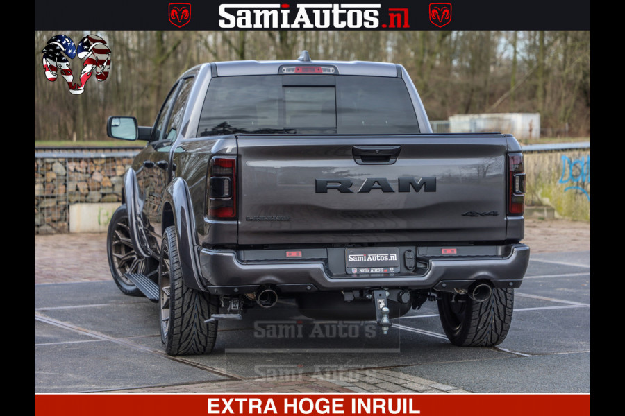 Dodge Ram 1500 Laramie Sport 5.7 V8 HEMI 402PK 4x4 | Panorama dak | 12' Scherm |Granite Crystal Metallic | Crew Cab | 5 Persoons | Dubbele Cabine | DC | VOORRAAD NR 2526 - 1272 |