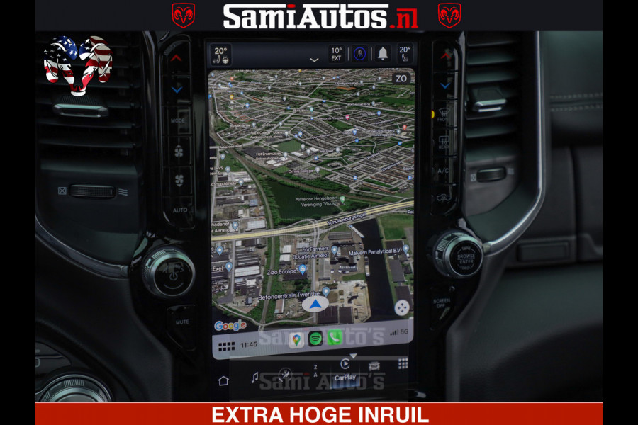 Dodge Ram 1500 Laramie Sport 5.7 V8 HEMI 402PK 4x4 | Panorama dak | 12' Scherm |Granite Crystal Metallic | Crew Cab | 5 Persoons | Dubbele Cabine | DC | VOORRAAD NR 2526 - 1272 |