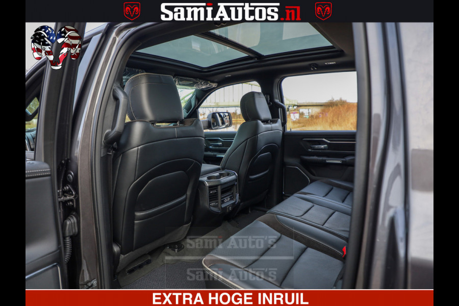 Dodge Ram 1500 Laramie Sport 5.7 V8 HEMI 402PK 4x4 | Panorama dak | 12' Scherm |Granite Crystal Metallic | Crew Cab | 5 Persoons | Dubbele Cabine | DC | VOORRAAD NR 2526 - 1272 |