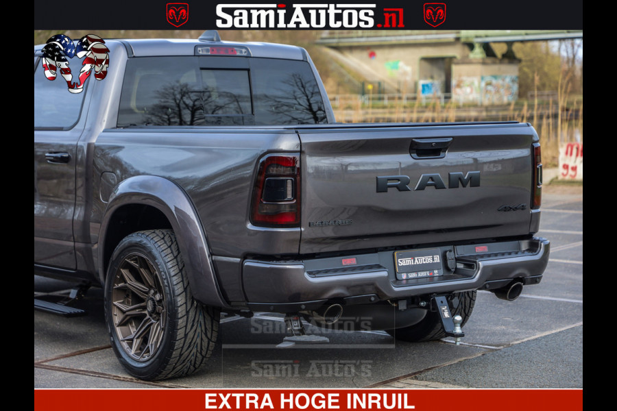 Dodge Ram 1500 Laramie Sport 5.7 V8 HEMI 402PK 4x4 | Panorama dak | 12' Scherm |Granite Crystal Metallic | Crew Cab | 5 Persoons | Dubbele Cabine | DC | VOORRAAD NR 2526 - 1272 |