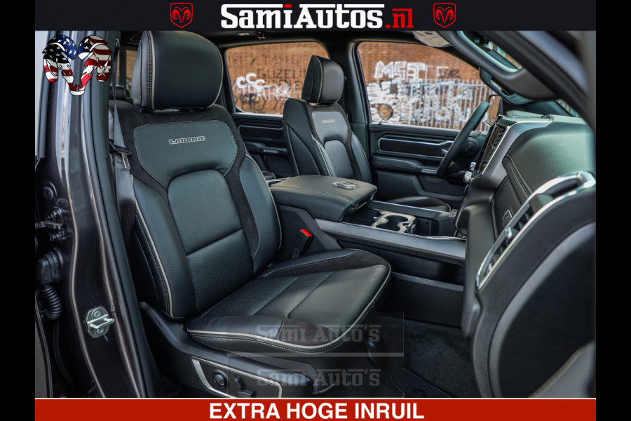 Dodge Ram 1500 Laramie Sport 5.7 V8 HEMI 402PK 4x4 | Panorama dak | 12' Scherm |Granite Crystal Metallic | Crew Cab | 5 Persoons | Dubbele Cabine | DC | VOORRAAD NR 2526 - 1272 |