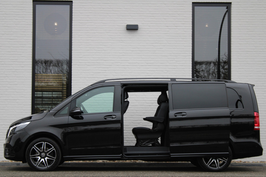 Mercedes-Benz V-Klasse 300d / XXL / DC / AMG / Luchtvering / 2x Elec Schuifd / Night Pakket / 360 Cam / Burmester / Vol Opties.
