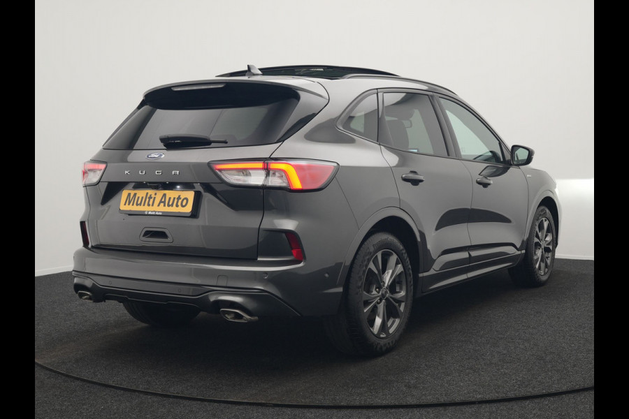Ford Kuga 1.5 EcoBoost ST-Line 150pk Dealer O.H. | 1800kg Trekgewicht | Trekhaak Af Fabriek | Panodak | Adaptive Cruise | 360 Camera | Sportstoelen & Stuur Verwarmd | Apple Carplay | Keyless | Virtual | Blis | Navigatie | DAB |
