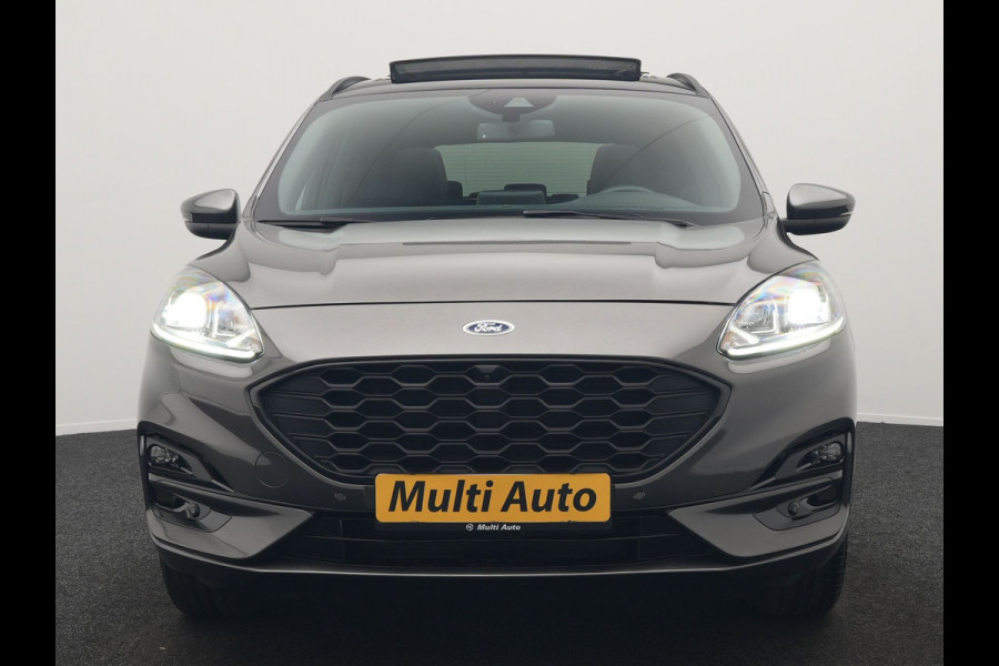 Ford Kuga 1.5 EcoBoost ST-Line 150pk Dealer O.H. | 1800kg Trekgewicht | Trekhaak Af Fabriek | Panodak | Adaptive Cruise | 360 Camera | Sportstoelen & Stuur Verwarmd | Apple Carplay | Keyless | Virtual | Blis | Navigatie | DAB |
