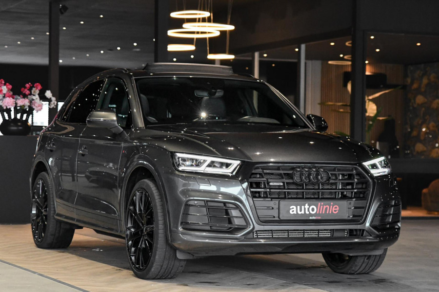 Audi Q5 50 TFSI e quattro S edition. Pano, Carbon, Sfeer, Camera, Virtual, Keyless, Matrix, 22'', Trekhaak!
