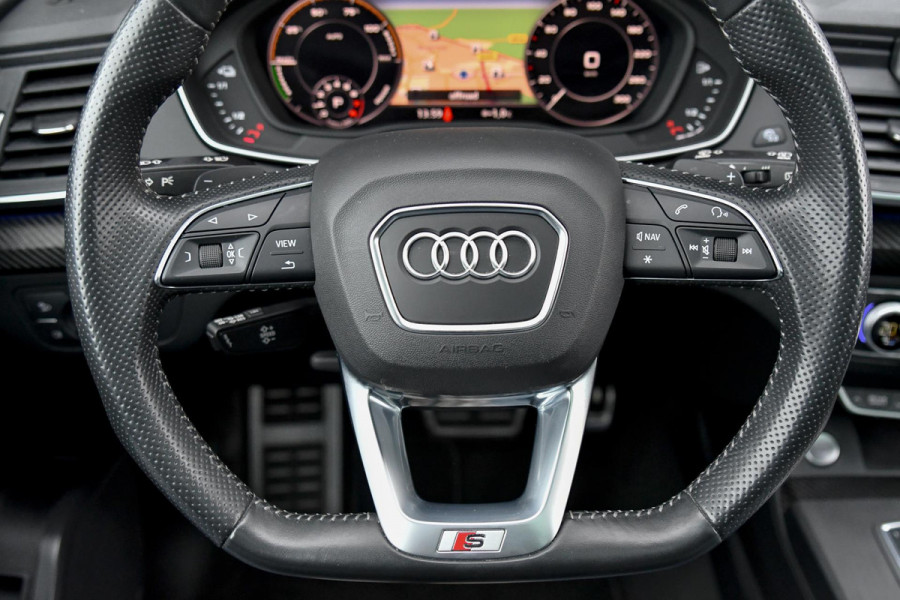 Audi Q5 50 TFSI e quattro S edition. Pano, Carbon, Sfeer, Camera, Virtual, Keyless, Matrix, 22'', Trekhaak!