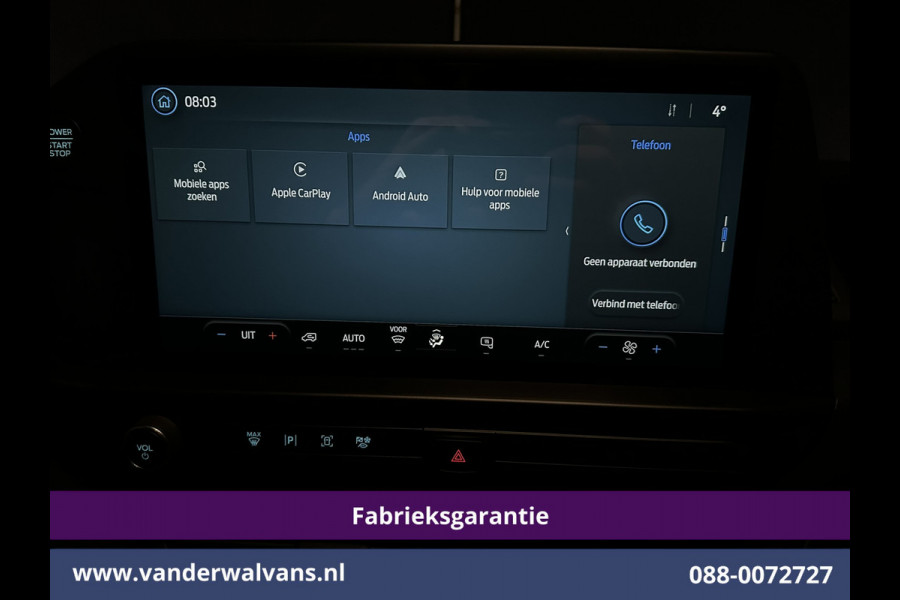 Ford Transit Custom 2.0 TDCI 111pk L1H1 Fabrieksgarantie Euro6 Airco | Camera | LED | Apple Carplay | Cruisecontrol Android Auto, Verwarmde voorruit, Parkeersensoren, Bijrijdersbank