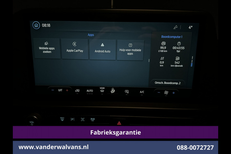 Ford Transit Custom 2.0 TDCI 111pk L1H1 Fabrieksgarantie Euro6 Airco | Camera | Apple Carplay | LED | Cruisecontrol Android Auto, Parkeersensoren, Bijrijdersbank