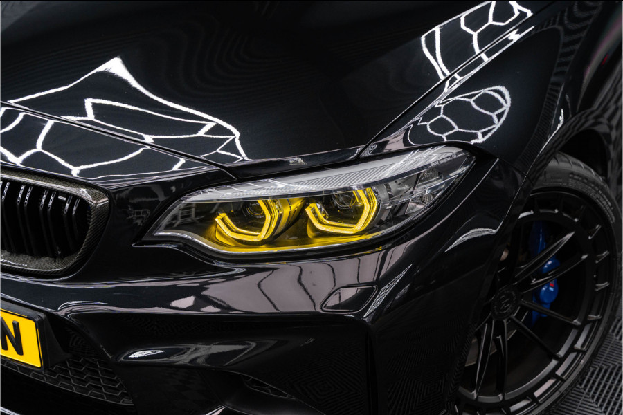 BMW 2 Serie Coupé M2 DCT | NOVA PERFORMANCE 19 INCH CUSTOM WHEELS | CS STOELEN | CS STUUR | CARBON INTERIEUR EN EXTERIEUR| voorzien van Target Blu Eye 2 en Laser Track Flare