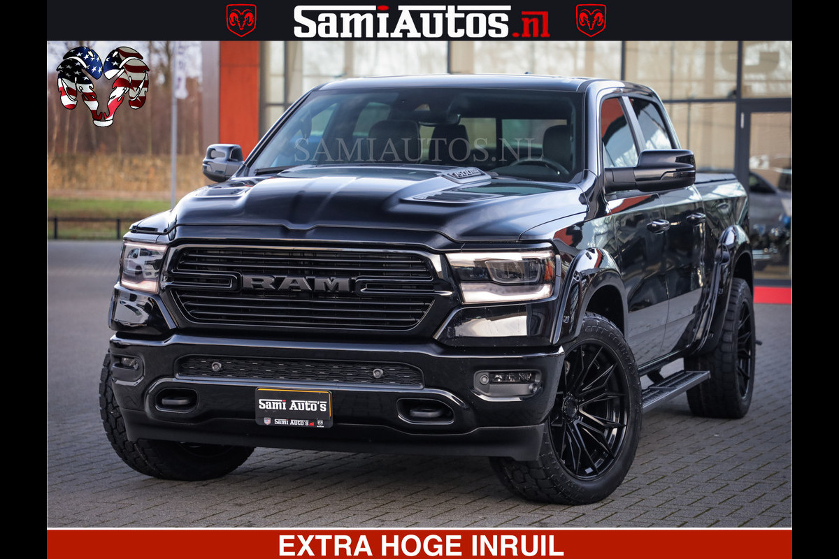Dodge Ram 1500 LARAMIE SPORT 4X4 5.7 V8 | PRINS LPG | CAMERA | APPLE CARPLAY | 3500KG | FULL LED | CRUISE | MEMORY SEATS | LEDER | DUBBELE CABINE | CREWCAB Voorraad Nr: 2524 - 1249