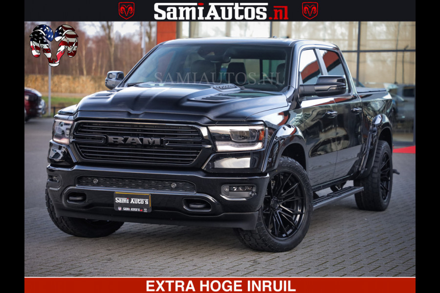 Dodge Ram 1500 LARAMIE SPORT 4X4 5.7 V8 | PRINS LPG | CAMERA | APPLE CARPLAY | 3500KG | FULL LED | CRUISE | MEMORY SEATS | LEDER | DUBBELE CABINE | CREWCAB Voorraad Nr: 2524 - 1249