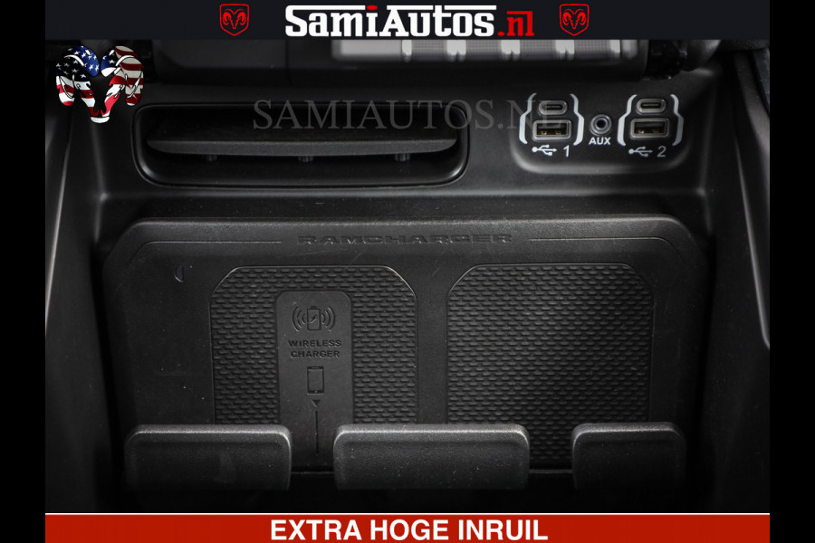 Dodge Ram 1500 LARAMIE SPORT 4X4 5.7 V8 | PRINS LPG | CAMERA | APPLE CARPLAY | 3500KG | FULL LED | CRUISE | MEMORY SEATS | LEDER | DUBBELE CABINE | CREWCAB Voorraad Nr: 2524 - 1249