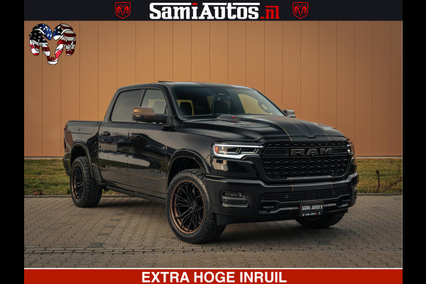 Dodge Ram 1500 Limited Night H.O 540HP 706Nm | Massage + Full Option | De Meest Luxe en Volle Pick-Up in zijn Klasse | Comfortabele Dubbele Cabine met Royale 5 Zitplaatsen | BPM vrij | Nu Leverbaar uit Voorraad | Voorraad Nr 2353 - 5412