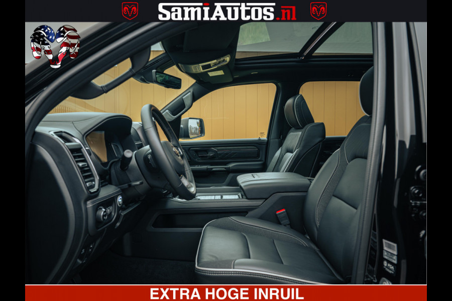 Dodge Ram 1500 Limited Night H.O 540HP 706Nm | Massage + Full Option | De Meest Luxe en Volle Pick-Up in zijn Klasse | Comfortabele Dubbele Cabine met Royale 5 Zitplaatsen | BPM vrij | Nu Leverbaar uit Voorraad | Voorraad Nr 2353 - 5412
