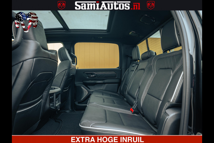 Dodge Ram 1500 Limited Night H.O 540HP 706Nm | Massage + Full Option | De Meest Luxe en Volle Pick-Up in zijn Klasse | Comfortabele Dubbele Cabine met Royale 5 Zitplaatsen | BPM vrij | Nu Leverbaar uit Voorraad | Voorraad Nr 2353 - 5412
