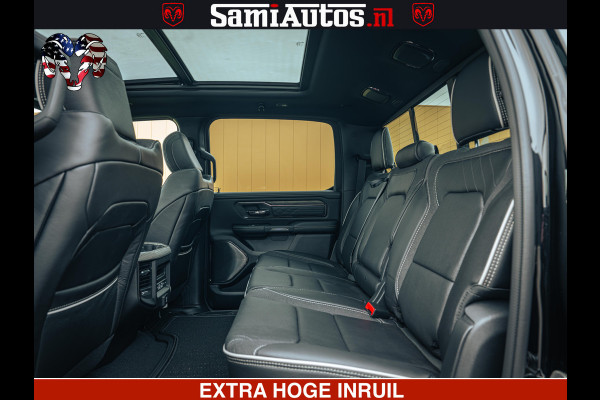Dodge Ram 1500 Limited Night H.O 540HP 706Nm | Massage + Full Option | De Meest Luxe en Volle Pick-Up in zijn Klasse | Comfortabele Dubbele Cabine met Royale 5 Zitplaatsen | BPM vrij | Nu Leverbaar uit Voorraad | Voorraad Nr 2353 - 5412