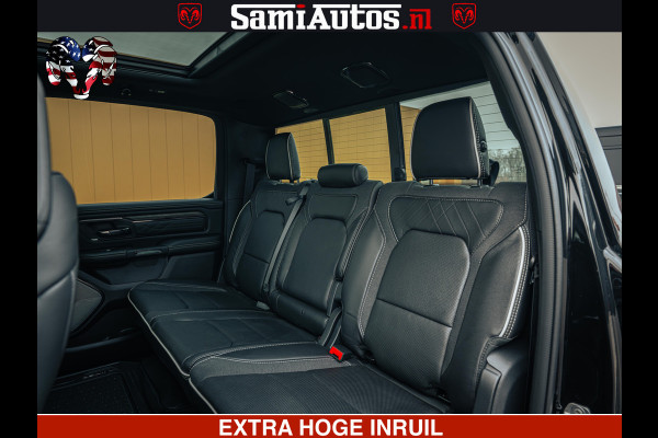 Dodge Ram 1500 Limited Night H.O 540HP 706Nm | Massage + Full Option | De Meest Luxe en Volle Pick-Up in zijn Klasse | Comfortabele Dubbele Cabine met Royale 5 Zitplaatsen | BPM vrij | Nu Leverbaar uit Voorraad | Voorraad Nr 2353 - 5412