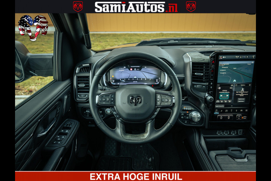 Dodge Ram 1500 Limited Night H.O 540HP 706Nm | Massage + Full Option | De Meest Luxe en Volle Pick-Up in zijn Klasse | Comfortabele Dubbele Cabine met Royale 5 Zitplaatsen | BPM vrij | Nu Leverbaar uit Voorraad | Voorraad Nr 2353 - 5412