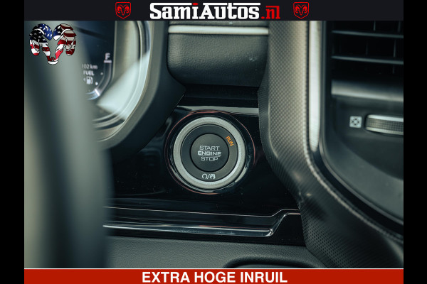 Dodge Ram 1500 Limited Night H.O 540HP 706Nm | Massage + Full Option | De Meest Luxe en Volle Pick-Up in zijn Klasse | Comfortabele Dubbele Cabine met Royale 5 Zitplaatsen | BPM vrij | Nu Leverbaar uit Voorraad | Voorraad Nr 2353 - 5412
