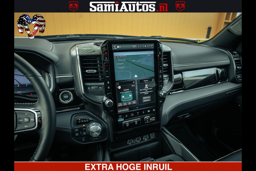 Dodge Ram 1500 Limited Night H.O 540HP 706Nm | Massage + Full Option | De Meest Luxe en Volle Pick-Up in zijn Klasse | Comfortabele Dubbele Cabine met Royale 5 Zitplaatsen | BPM vrij | Nu Leverbaar uit Voorraad | Voorraad Nr 2353 - 5412