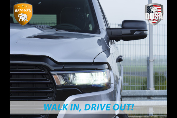 Dodge Ram 1500 | Laramie | Night | 3.0L I6 Hurricane | Crew Cab | 4X4 | | BPM-VRIJ | Niveau regeling | Passenger Display | Getoonde accessoires zijn verkrijgbaar tegen meerprijs