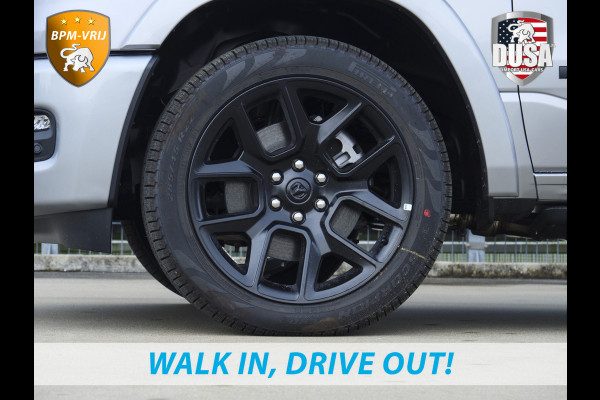 Dodge Ram 1500 | Laramie | Night | 3.0L I6 Hurricane | Crew Cab | 4X4 | | BPM-VRIJ | Niveau regeling | Passenger Display | Getoonde accessoires zijn verkrijgbaar tegen meerprijs