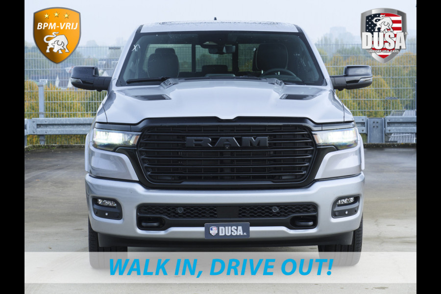 Dodge Ram 1500 | Laramie | Night | 3.0L I6 Hurricane | Crew Cab | 4X4 | | BPM-VRIJ | Niveau regeling | Passenger Display | Getoonde accessoires zijn verkrijgbaar tegen meerprijs