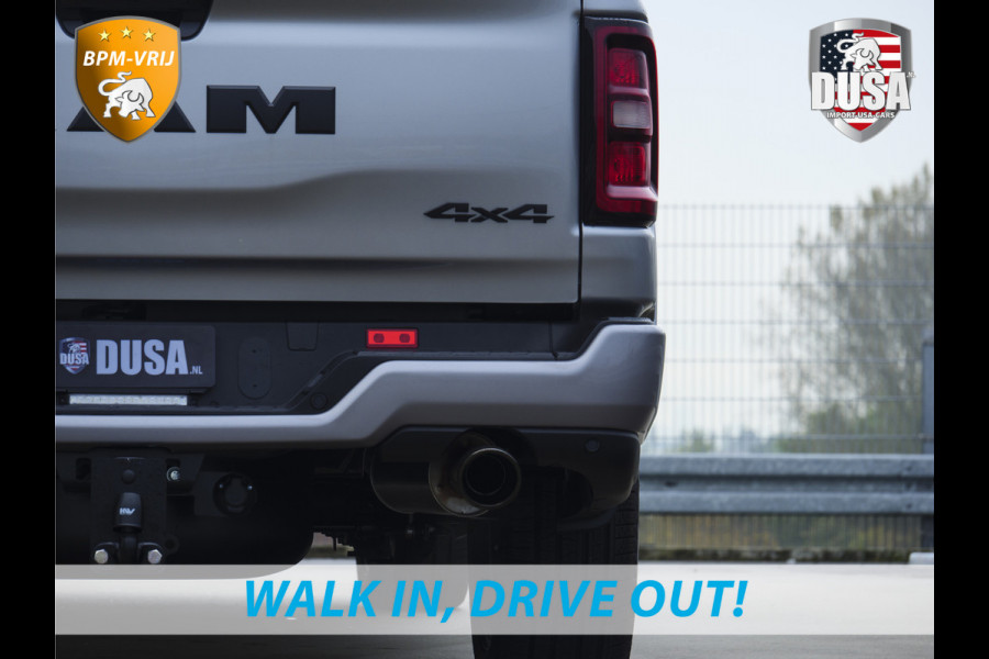 Dodge Ram 1500 | Laramie | Night | 3.0L I6 Hurricane | Crew Cab | 4X4 | | BPM-VRIJ | Niveau regeling | Passenger Display | Getoonde accessoires zijn verkrijgbaar tegen meerprijs