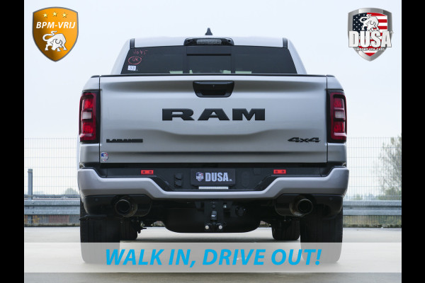 Dodge Ram 1500 | Laramie | Night | 3.0L I6 Hurricane | Crew Cab | 4X4 | | BPM-VRIJ | Niveau regeling | Passenger Display | Getoonde accessoires zijn verkrijgbaar tegen meerprijs