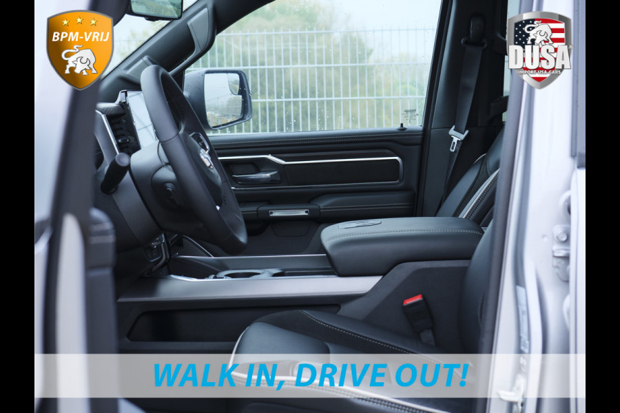 Dodge Ram 1500 | Laramie | Night | 3.0L I6 Hurricane | Crew Cab | 4X4 | | BPM-VRIJ | Niveau regeling | Passenger Display | Getoonde accessoires zijn verkrijgbaar tegen meerprijs