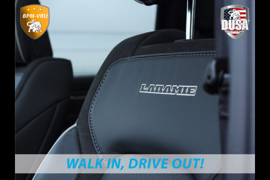 Dodge Ram 1500 | Laramie | Night | 3.0L I6 Hurricane | Crew Cab | 4X4 | | BPM-VRIJ | Niveau regeling | Passenger Display | Getoonde accessoires zijn verkrijgbaar tegen meerprijs