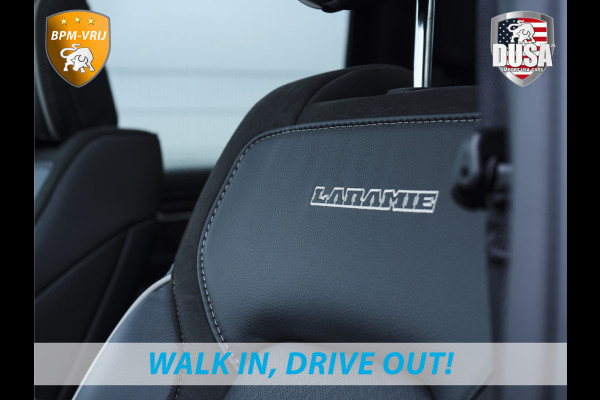 Dodge Ram 1500 | Laramie | Night | 3.0L I6 Hurricane | Crew Cab | 4X4 | | BPM-VRIJ | Niveau regeling | Passenger Display | Getoonde accessoires zijn verkrijgbaar tegen meerprijs