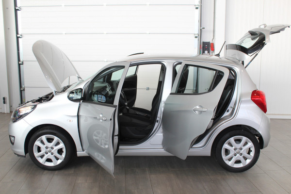 Opel KARL 1.0-75pk ecoFLEX Edition. Erg nette hoogzitter ! Slechts 59.000km ! Airco, parkeersensoren achter, cruise control, Bluetooth telefoonvoorbereidng, metallic lak etc.