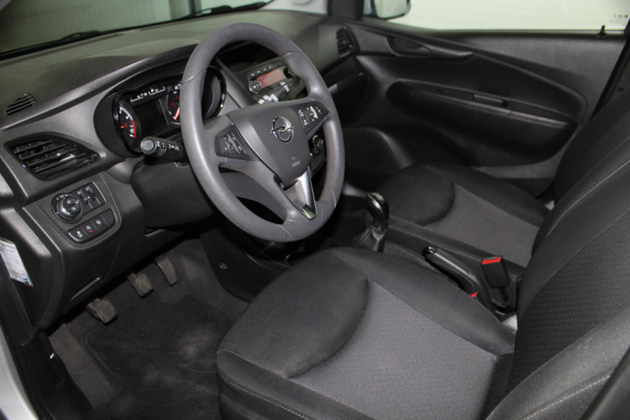 Opel KARL 1.0-75pk ecoFLEX Edition. Erg nette hoogzitter ! Slechts 59.000km ! Airco, parkeersensoren achter, cruise control, Bluetooth telefoonvoorbereidng, metallic lak etc.